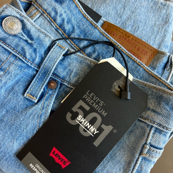 Women's Levi premium 501 skinny jeans size 29 - Picture 6 of 8